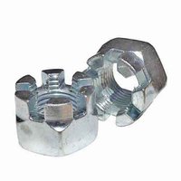 CNF138 1-3/8"-12 Castle Nut, Fine, Zinc